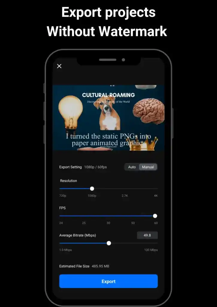 VN MOD APK v2.10.1 Download | Premium Unlocked & No Watermark 9 Export-projects-Without-Watermark